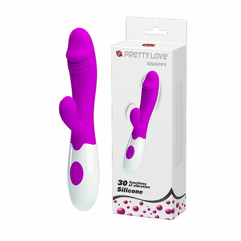 VIBRADOR PUNTO G Y CLITORIS - SNAPPY - 30 VIBRACIONES - PRETTY LOVE