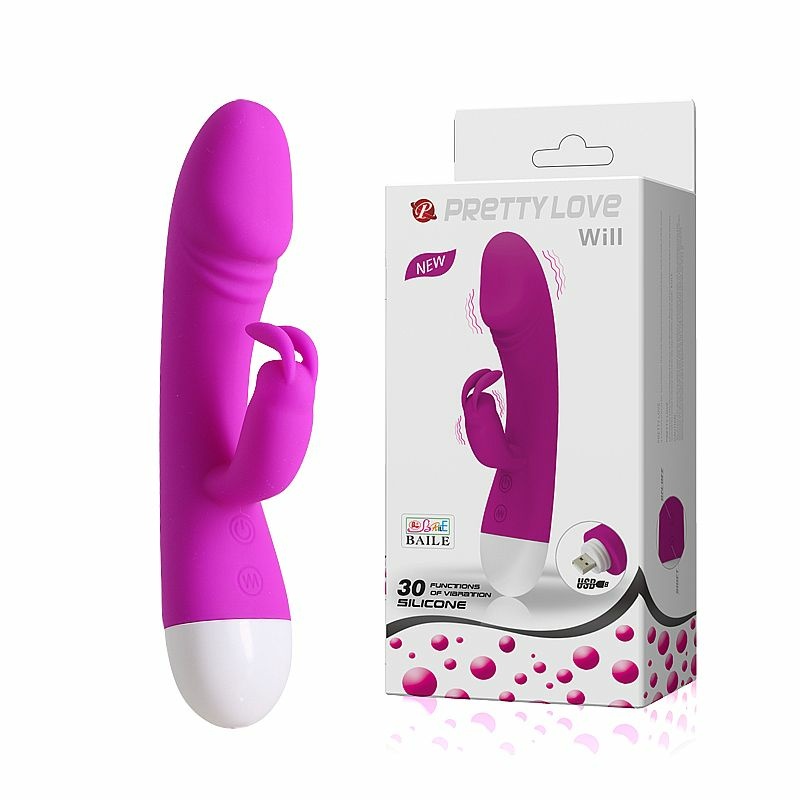 VIBRADOR DE SILICONA RECARGABLE USB - PRETTY LOVE WILL