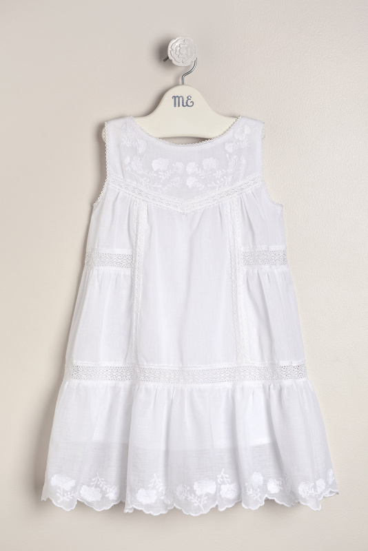 vestido de voile asha blanco