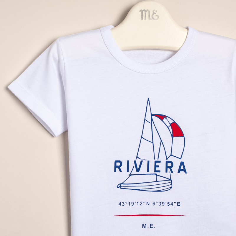 remera nautico blanco