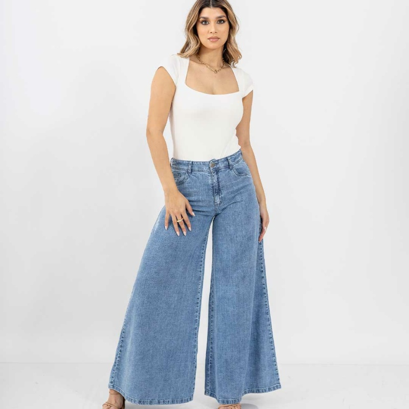 Wide leg Jeans Cod.1240312