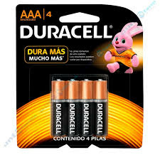 Pila Duracell AAA x 4 unidades