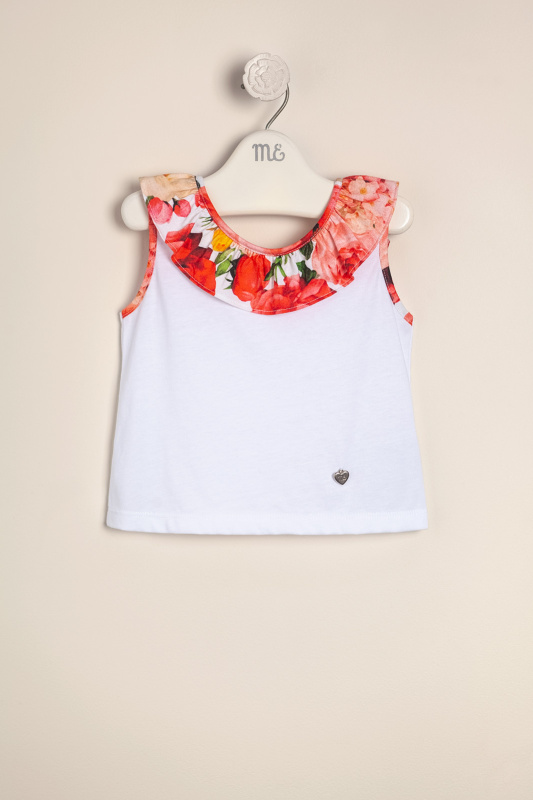 musculosa estamp exclusivo flowers