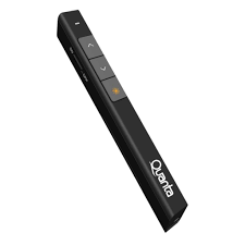 Presentador Láser Inalámbrico Quanta EcoConnect QTPLEC20 USB/Pila/100Mt - Negro