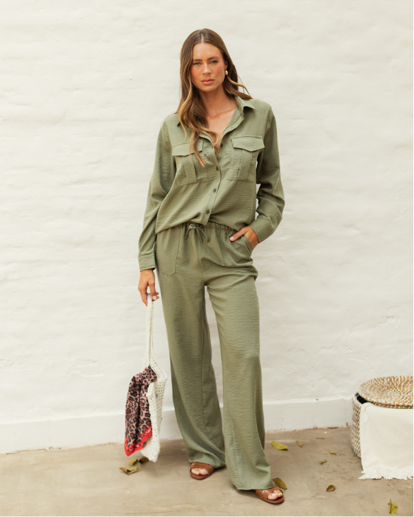 Pantalon Cayetana Moss Green