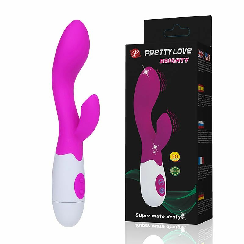 VIBRADOR DE PUNTO G Y CLITORIS - BRIGHTY - 30 NIVELES DE VIBRACIÓN - PRETTY LOVE