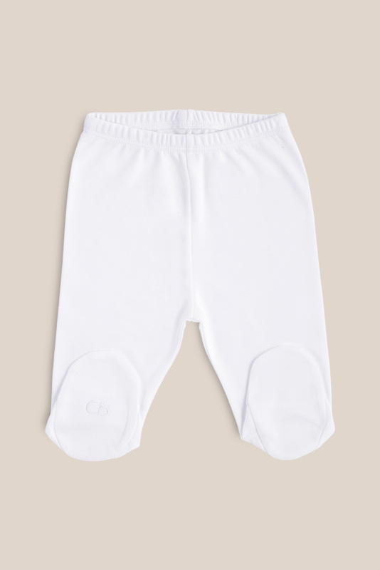 pantalon basico con pie blanco