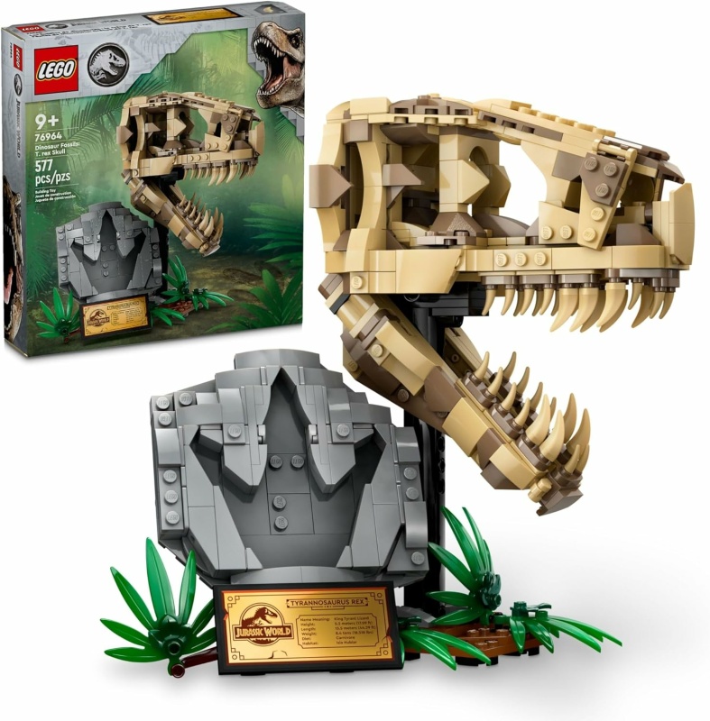 LEGO JURASSIC WORLD FÓSILES DE DINOSAURIO CRÁNEO DE T REX