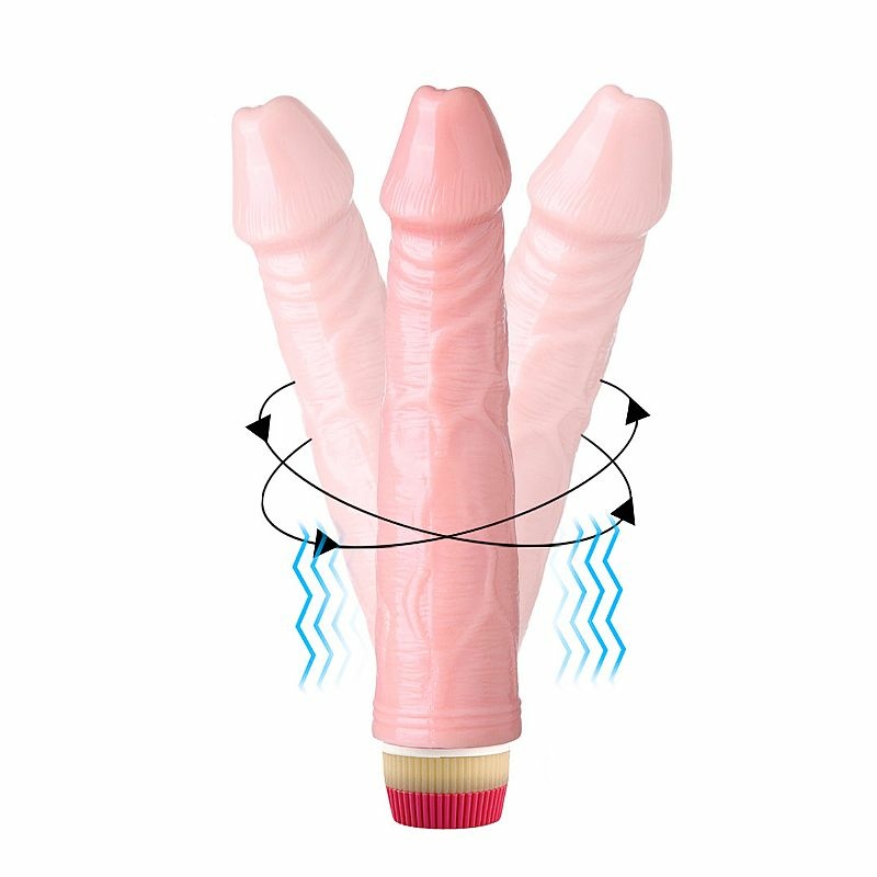 VIBRADOR REALISTICO ROTATIVO 22.5X4.3CM