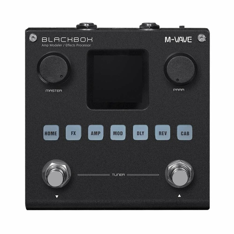 Pedalera multiefectos  recargable MVAVE BLACKBOX para guitarra y bajo