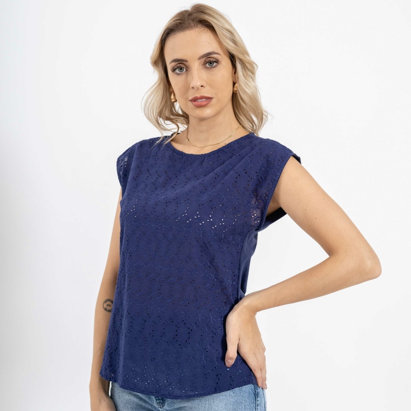 Blusa Comb. con Broderie Cod.224503