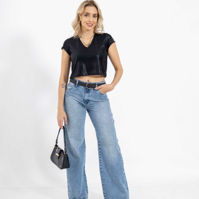 Pantalon Wide Leg Jeans Cod.1240287