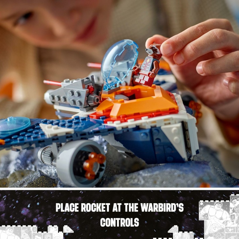 LEGO MARVEL WARDBIRD DE ROCKET VS RONAN