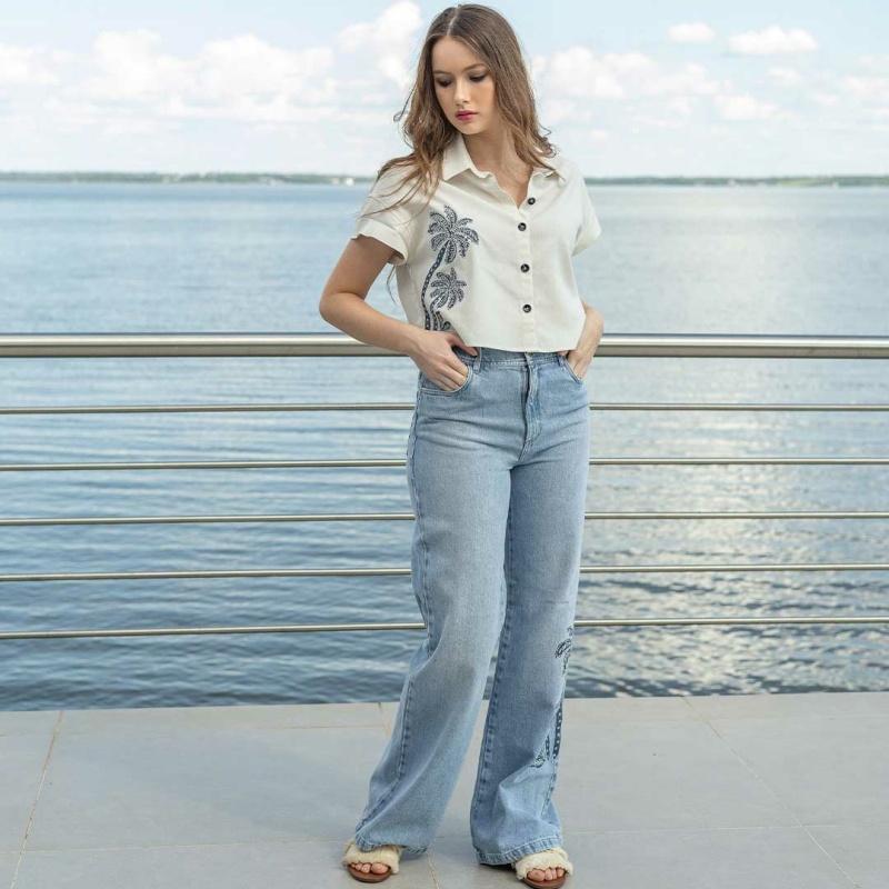 Pantalón Wide Leg Jeans Cod.1240449