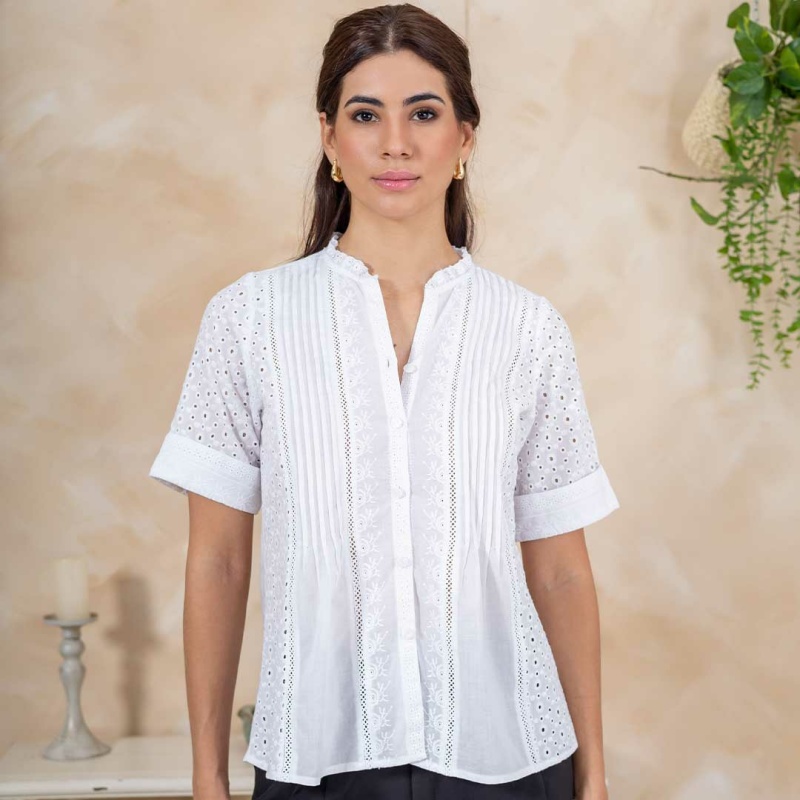 Blusa M/C Broderie Cod.224528