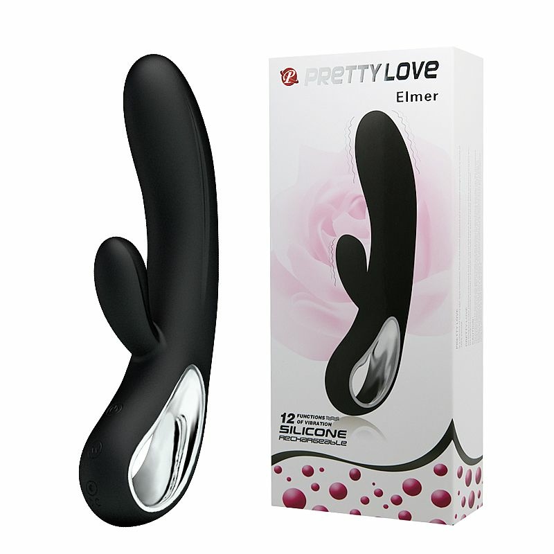 VIBRADOR PUNTO G DE SILICONA PURA - ELMER - PRETTY LOVE