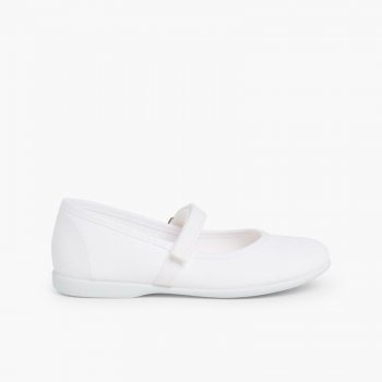 merceditas niña tela velcro fino bl