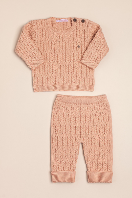 conjunto con trenzas braids rosa