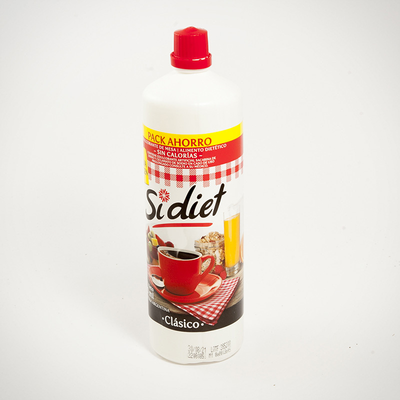 Edulcorante Liquido Sidiet 600 ml Unidad
