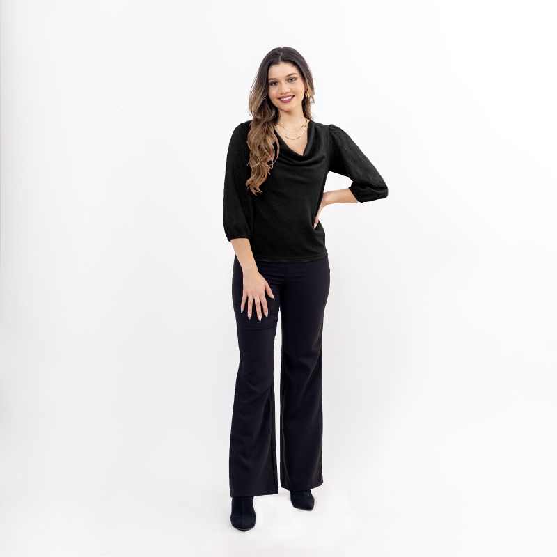 Blusa cuello volcado Cod. 223357