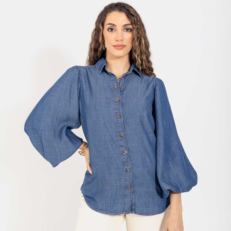Camisa Jeans M/L Cod. 1250115