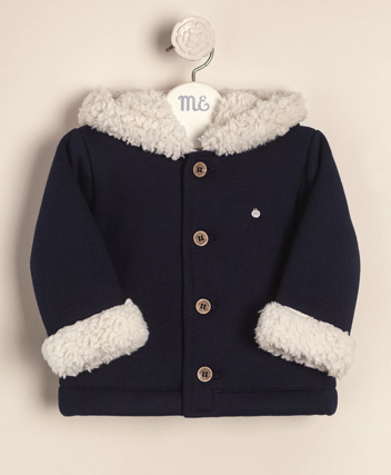 campera de frisa forrada con corderito az