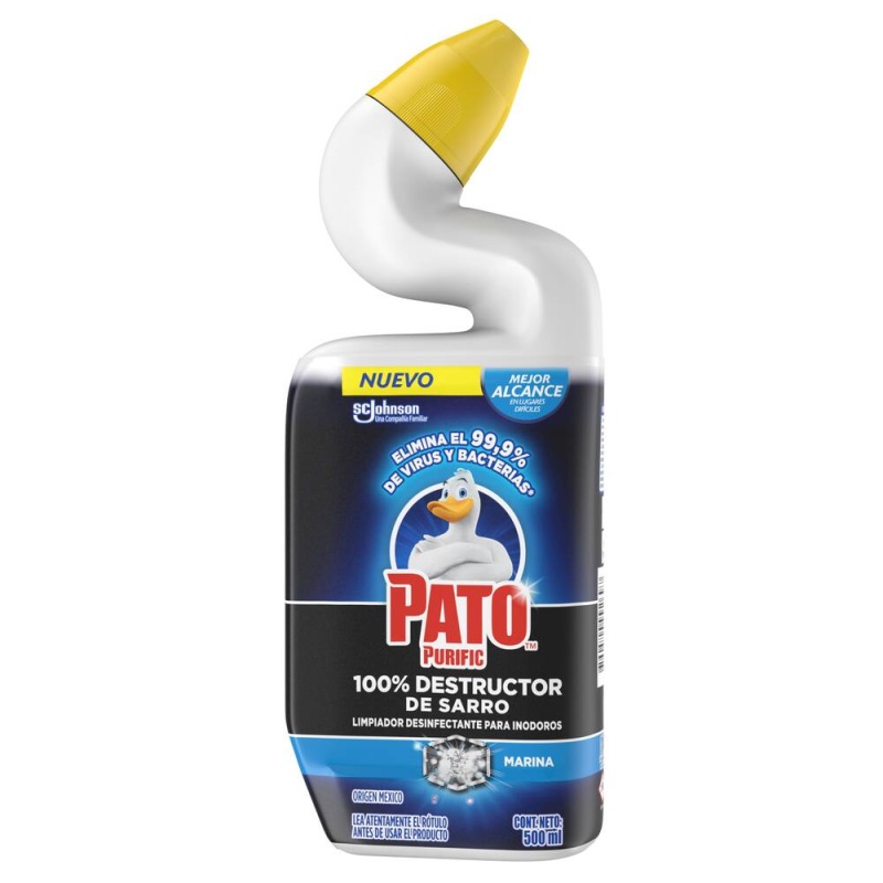 PATO PURIFIC MARINA GEL LIMPIADOR DESINFECTANTE PARA INODOROS 500 ML