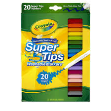 MARCADORES SUPER TIPS LAVABLES 20 COLORES CRAYOLA