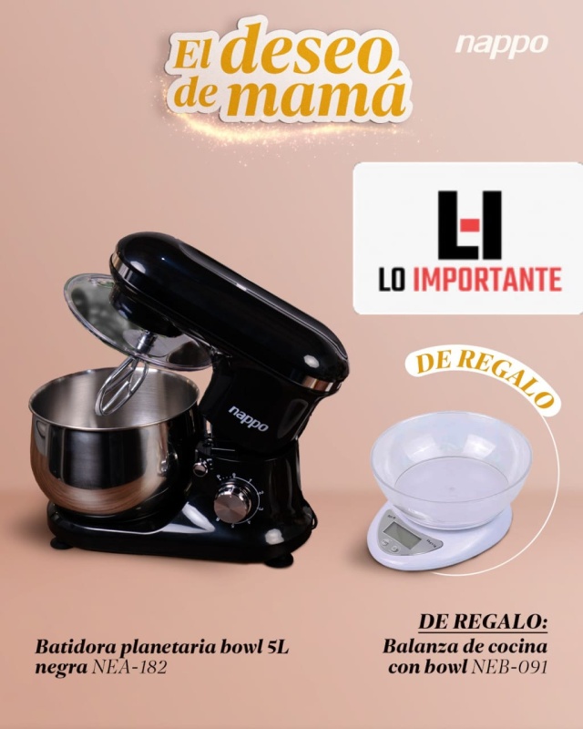 BATIDORA PLANETARIA BOWL 5L + BALANSA  NAPPO