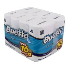 PAPEL DUETTO FIT NEUTRO X 16 UNIDADES