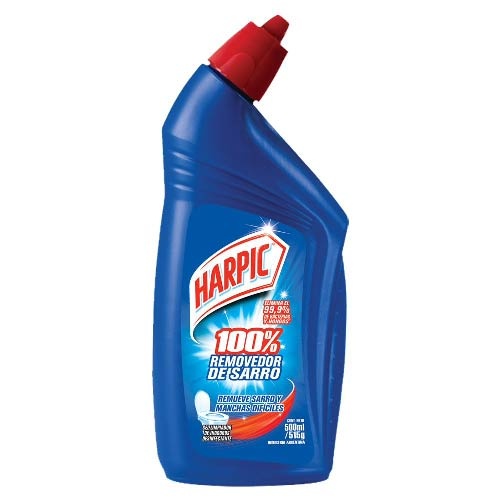 LIMPIADOR GEL P/INODOROS REMOVEDOR DE SARRO 500ML HARPIC PET