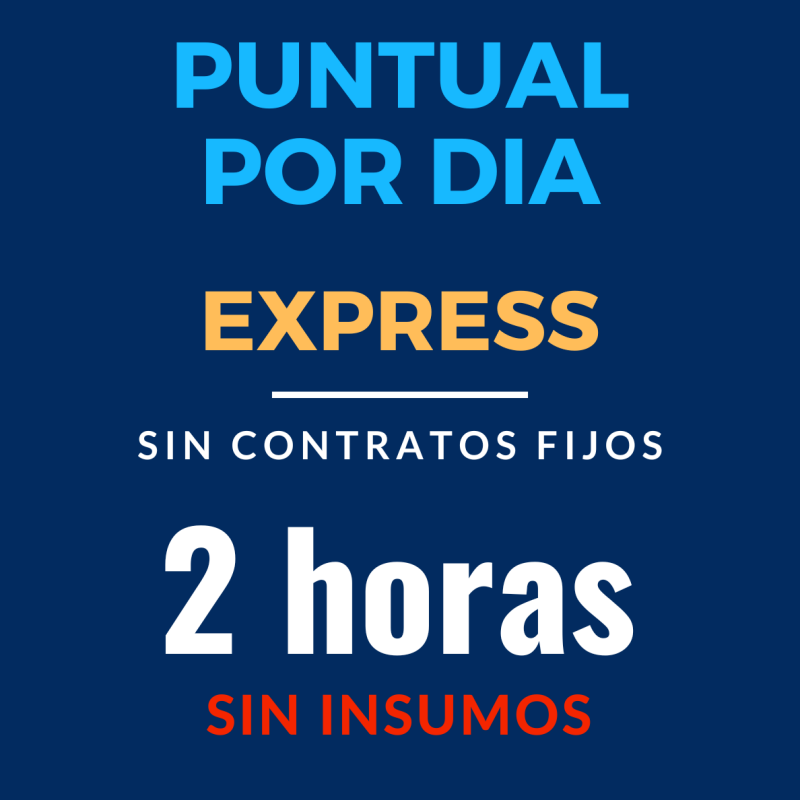 Limpieza por día 2 horas