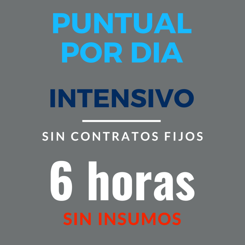 Limpieza por dia 6 horas