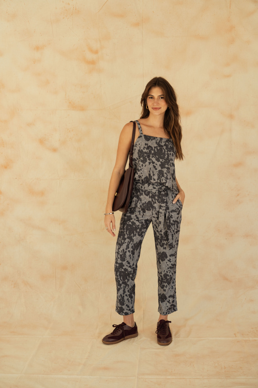 BLUSA ARIANNA GRAY MOOIRE DENIM
