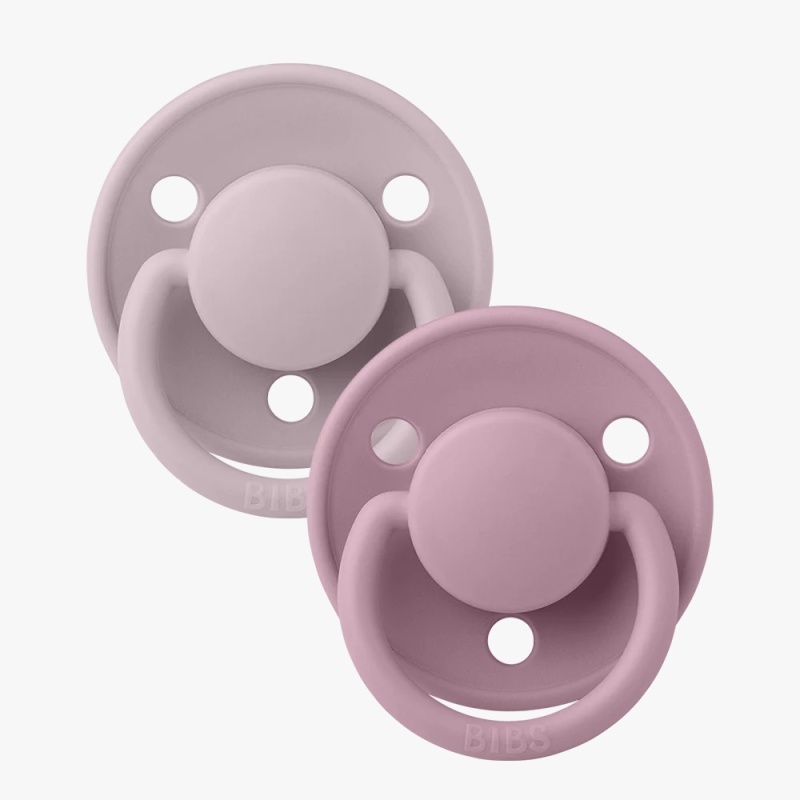 chupete bibs dusky lilac/heather
