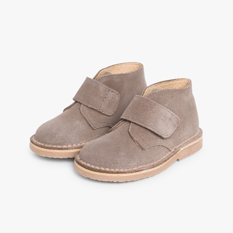 pisacacas niños bota safari serraje gris