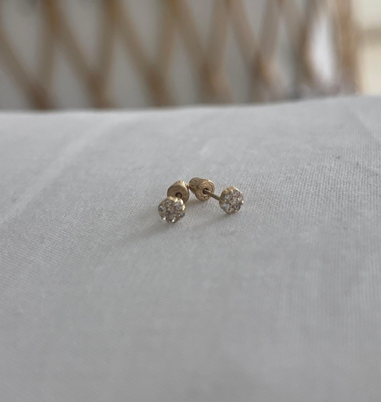 earring zircon stud