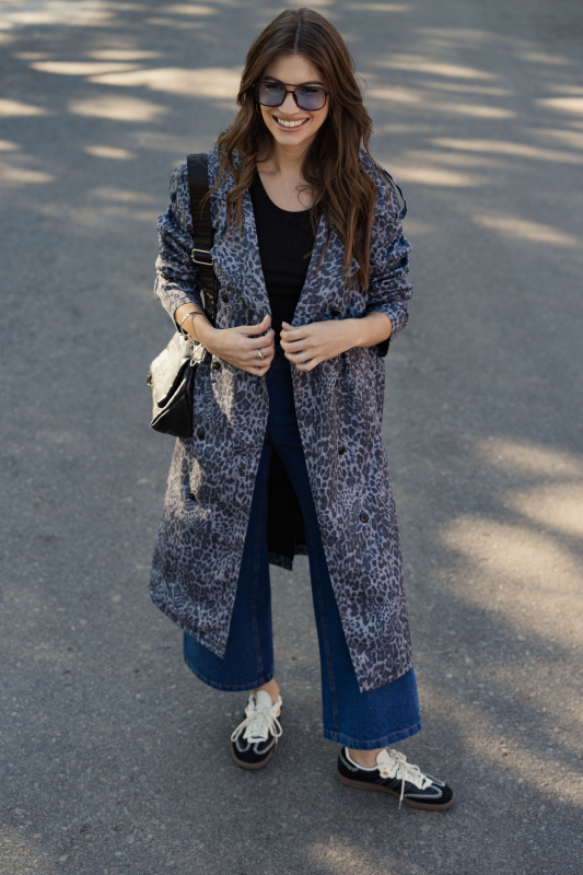SACO REBECCA GRAY WASHED DENIM