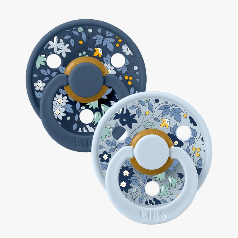 chupete bibs round size 2 chamomiline law bb blue mix