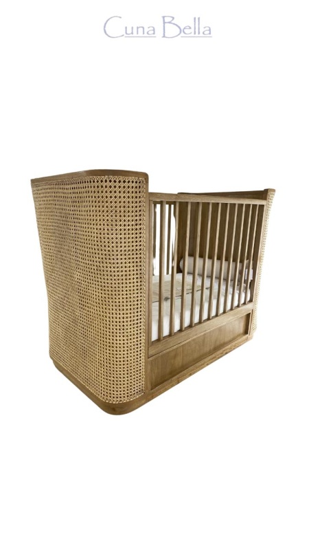 Cuna con cajon y esterilla 1,35x72