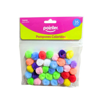 POMPOM MULTICOLORES
