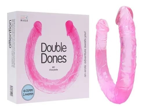 DILDO DOBLE PENETRACION - DOUBLE DONES 48X3,5CM