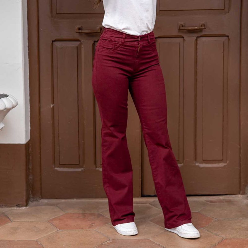 Pantalon bootcut sarga Cod. 1230208