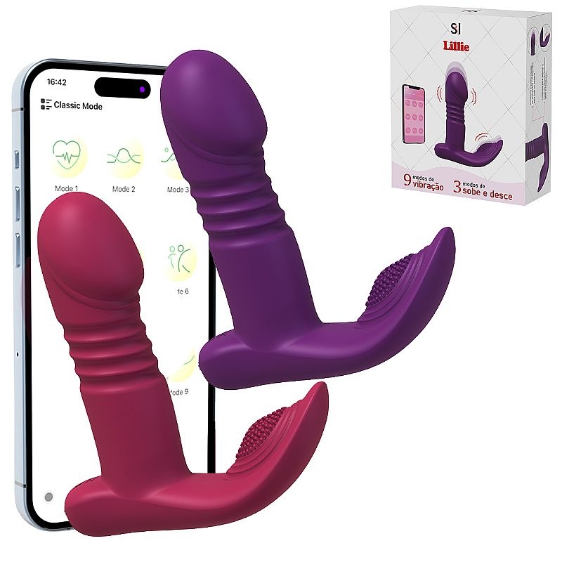 VIBRADOR CON APP DE PUNTO G Y CLITORIS CON VAIVEN - SI