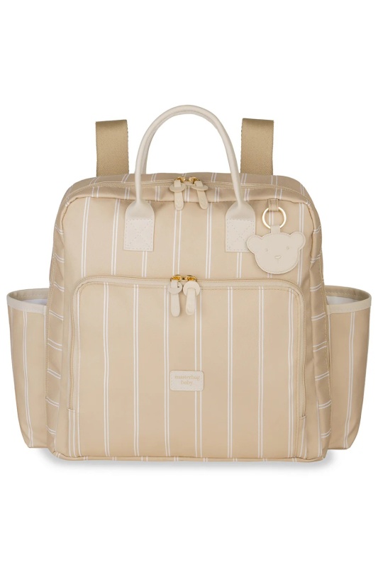 mochila vintage bear beige