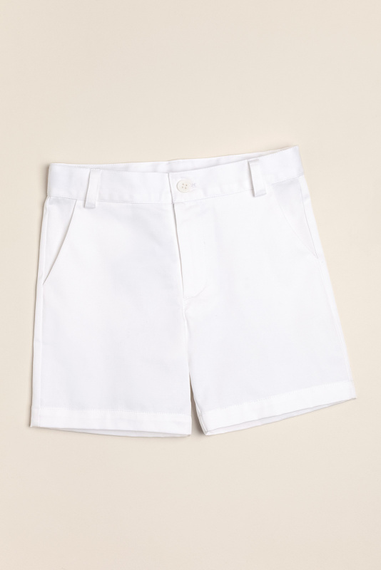 bermuda en gabardina riley blanco