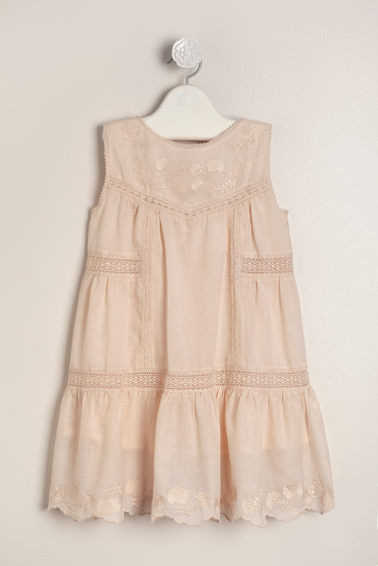 vestido de voile de la india bordado