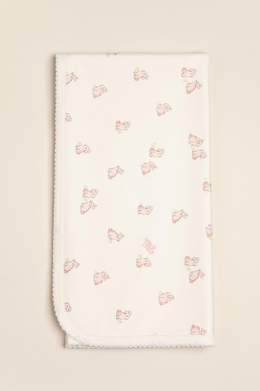 manta pima estampado dou dou rosa