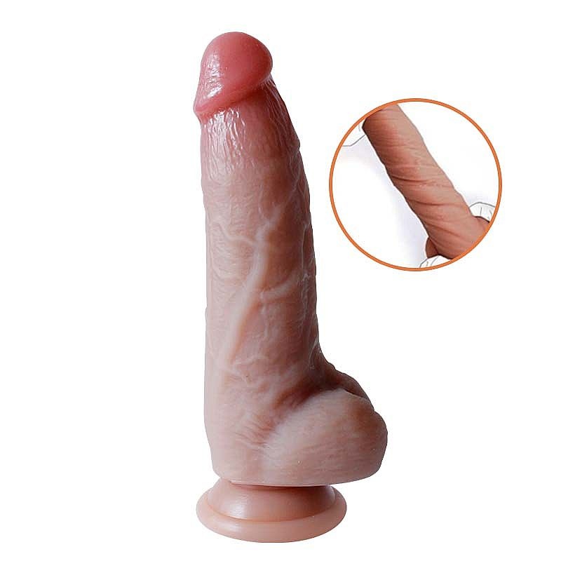 CONSOLADOR REALISTICO CON VENTOSA 20X4,8CM - SI