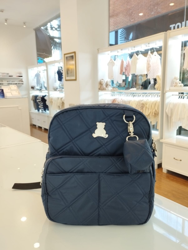 mochila lux ch matelaseado azul marino